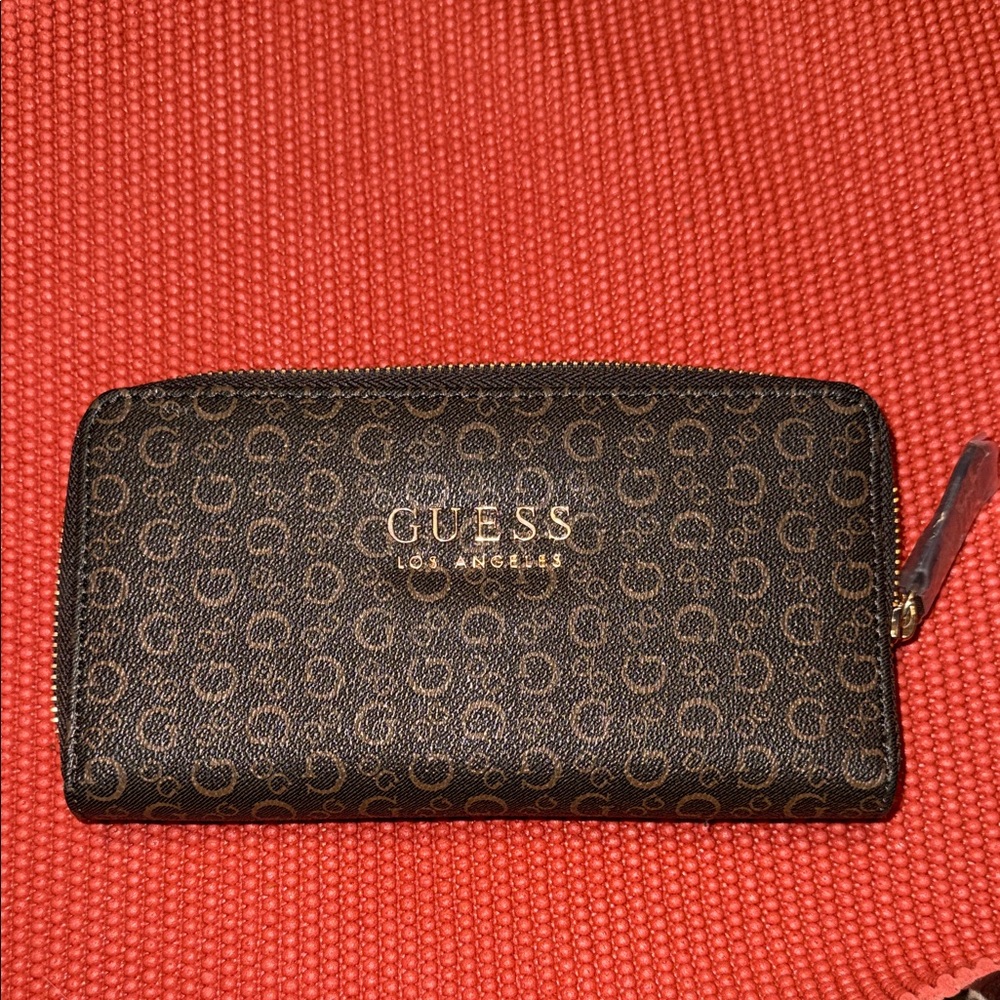 Guess Dark Brown Logo Key Holder